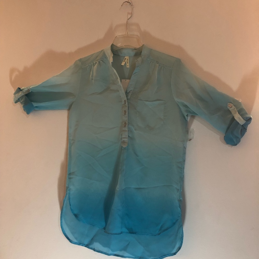 Sheer Blue Shirt NEW